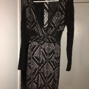 Illusion lace, side cut out, back see through